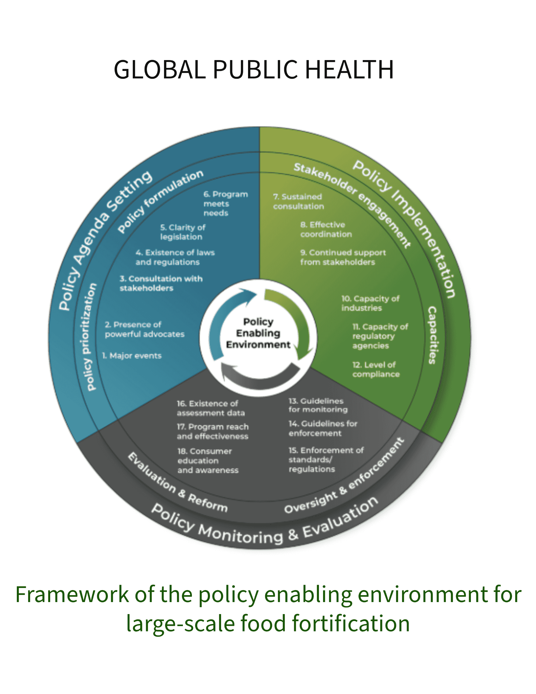 Assessment of the policy enabling environment for large-scale food fortification: A novel framework with an application to Kenya